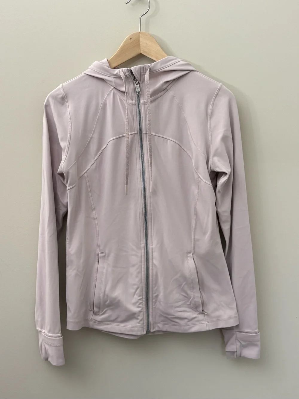 Lululemon Hooded Define Jacket Full Zip Pale Pink Size 10 See Description